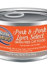 NutriSource NutriSource Pork & Pork Liver Select Cat 5.5oz