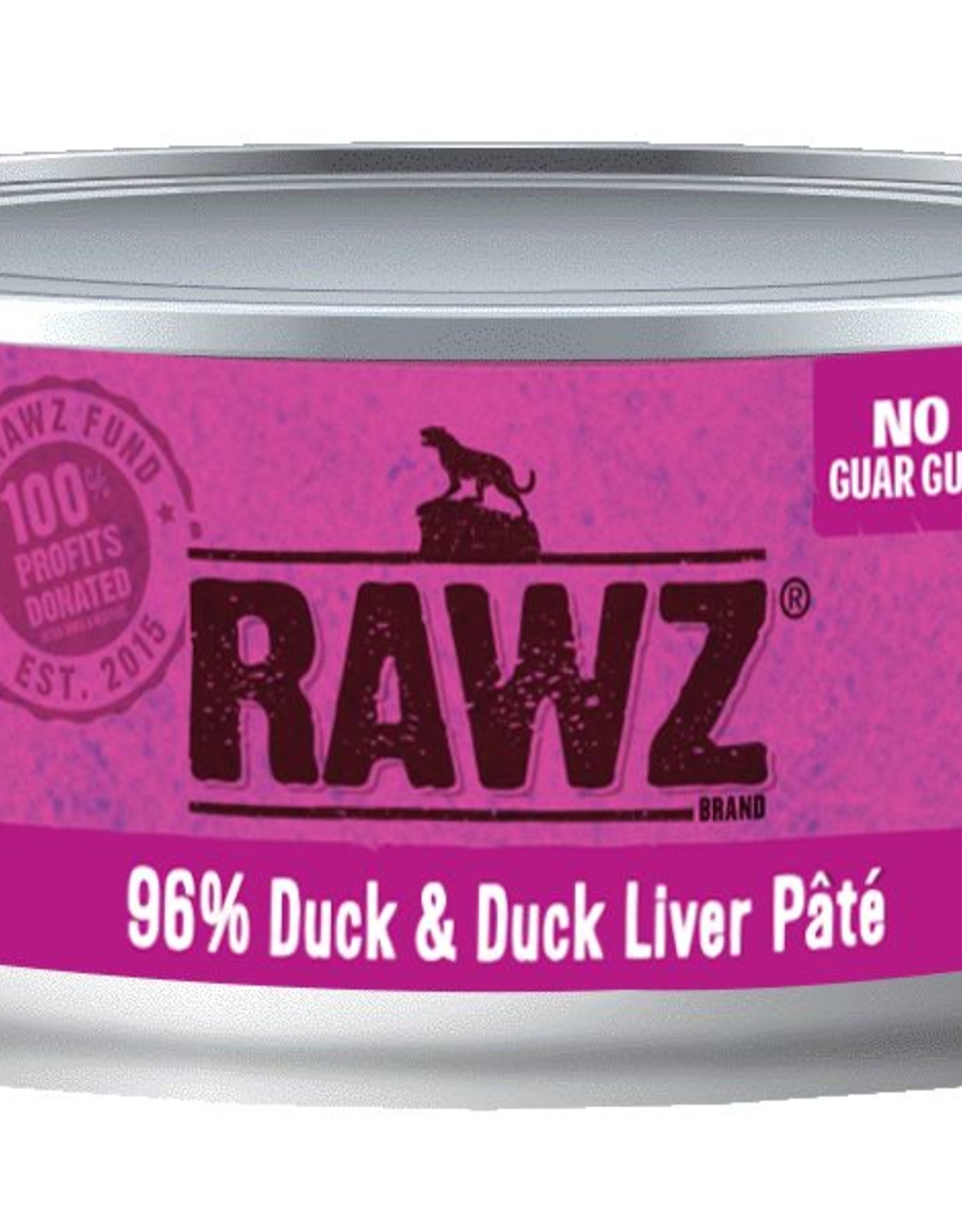 Rawz Rawz Cat 96% Duck & Duck Liver Pate 5.5oz