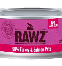 Rawz Rawz Cat 96% Turkey & Salmon Pate 5.5oz