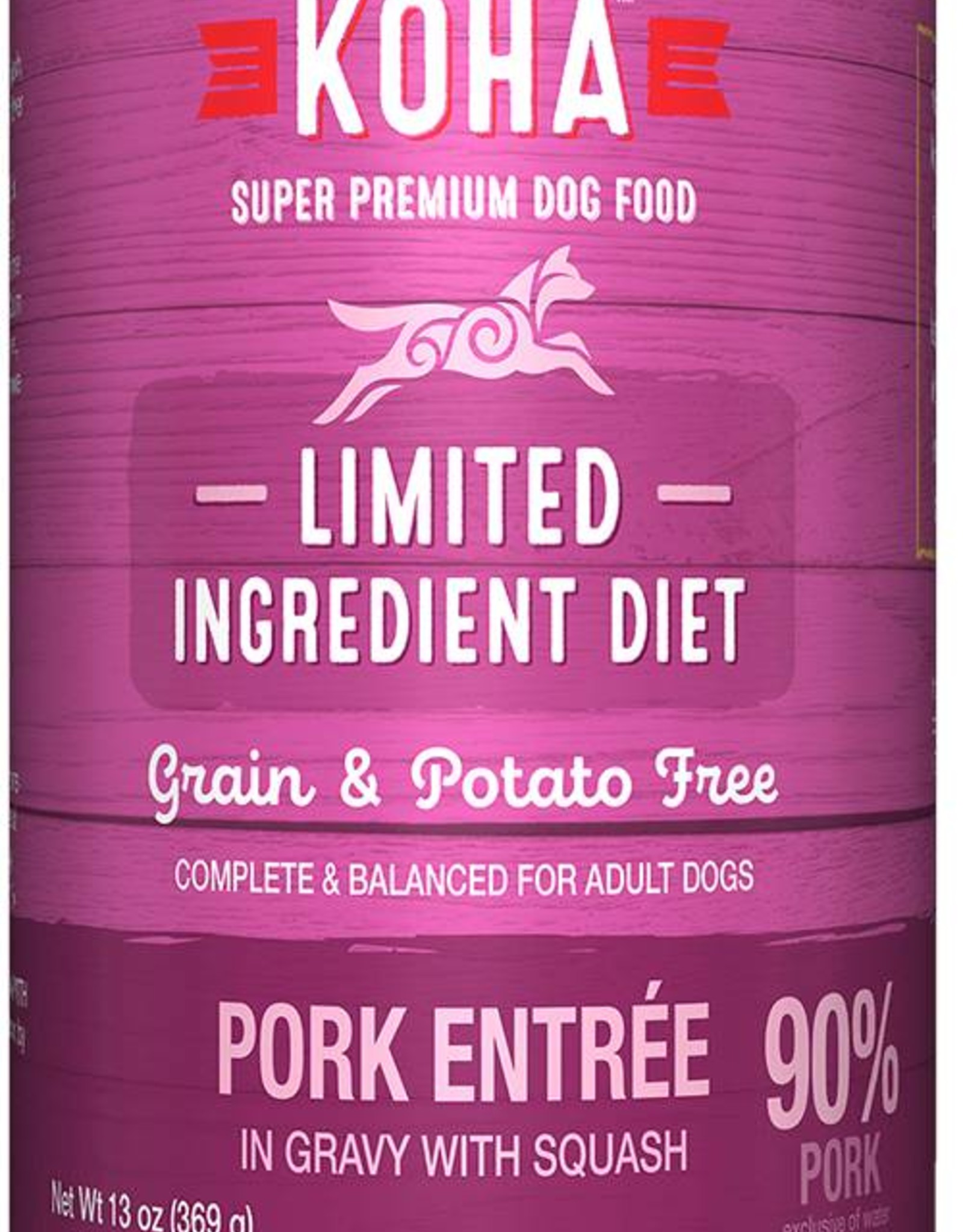Koha Koha Limited Ingredient Pork Entree for Dogs 13oz