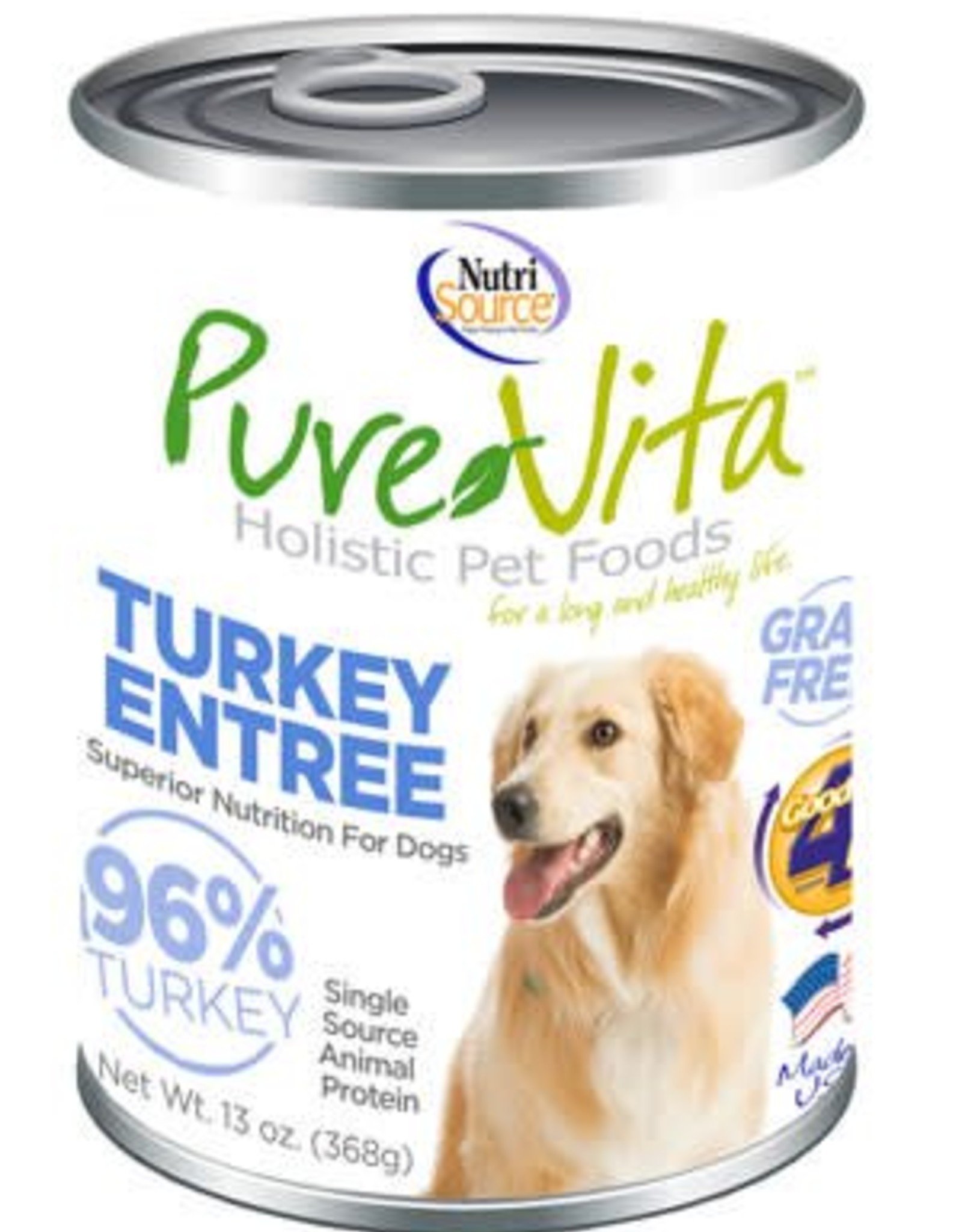PureVita PureVita Turkey & Turkey Liver Dog Cans 13oz
