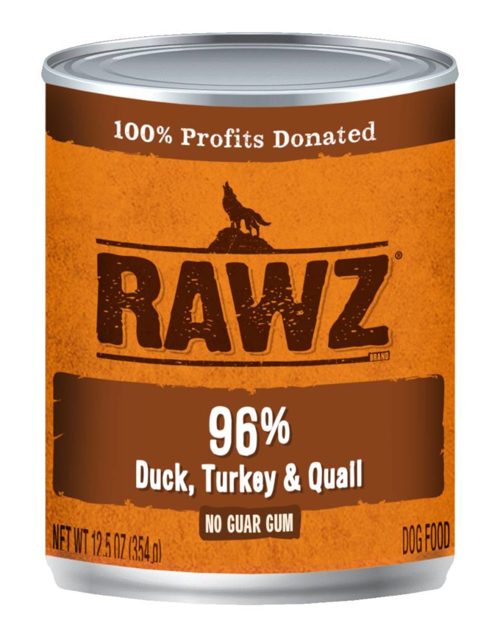 Rawz Rawz K9 96% Duck, Turkey & Quail Pate 12.5oz