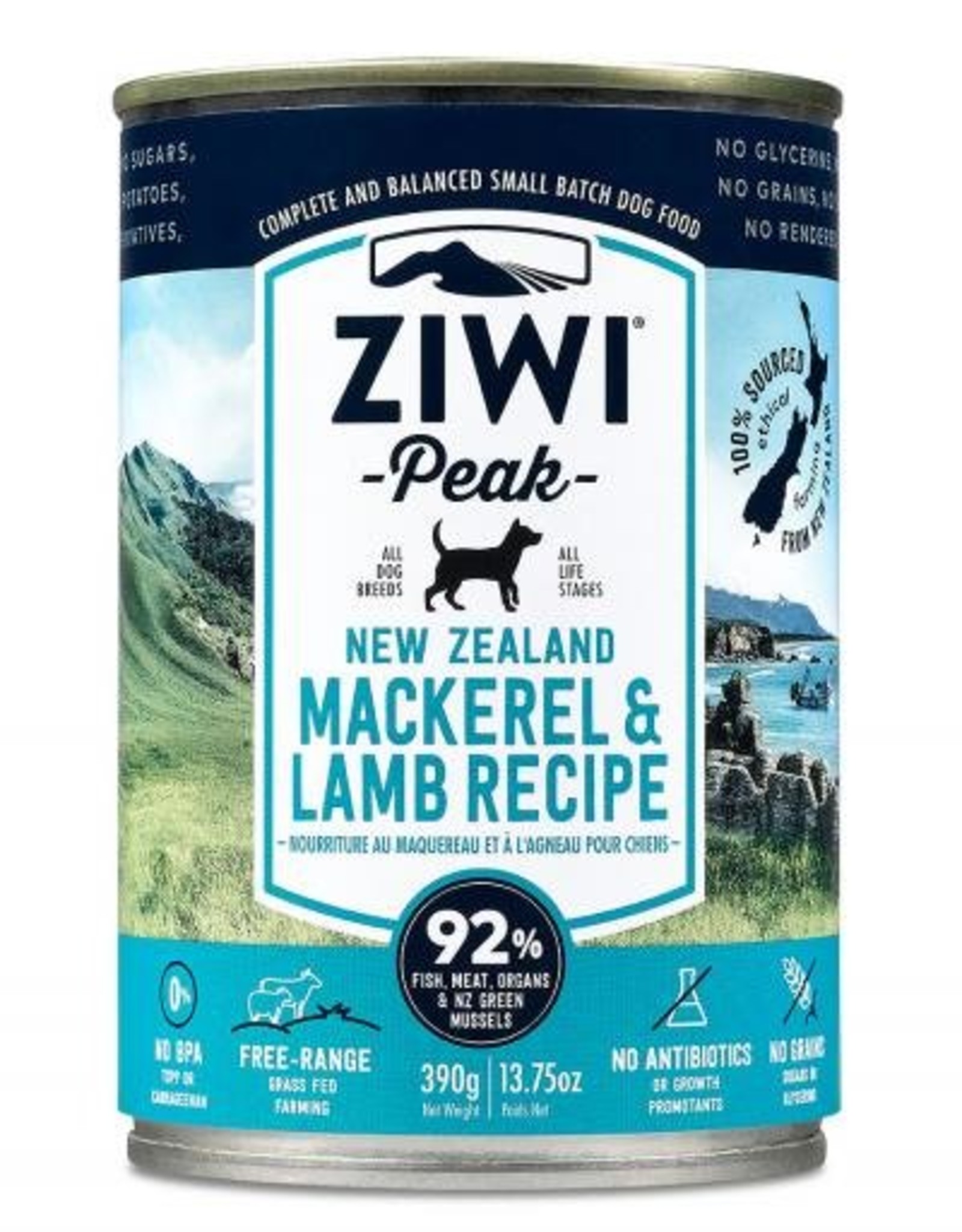 ZiwiPeak ZiwiPeak Mackerel & Lamb For Dogs 13.75oz