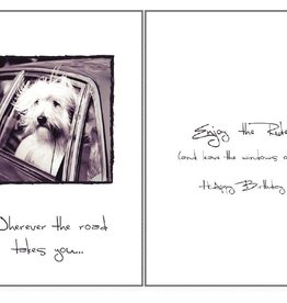 Dog Speak Dog Speak Card - Birthday - Wherever The Road Takes You