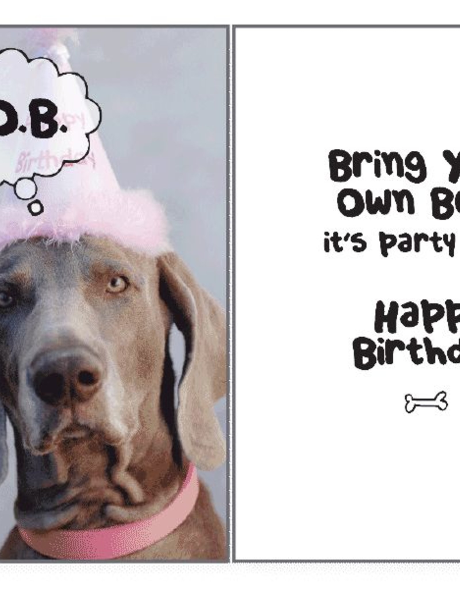 Dog Speak Dog Speak Card - Birthday - B.Y.O.Bone