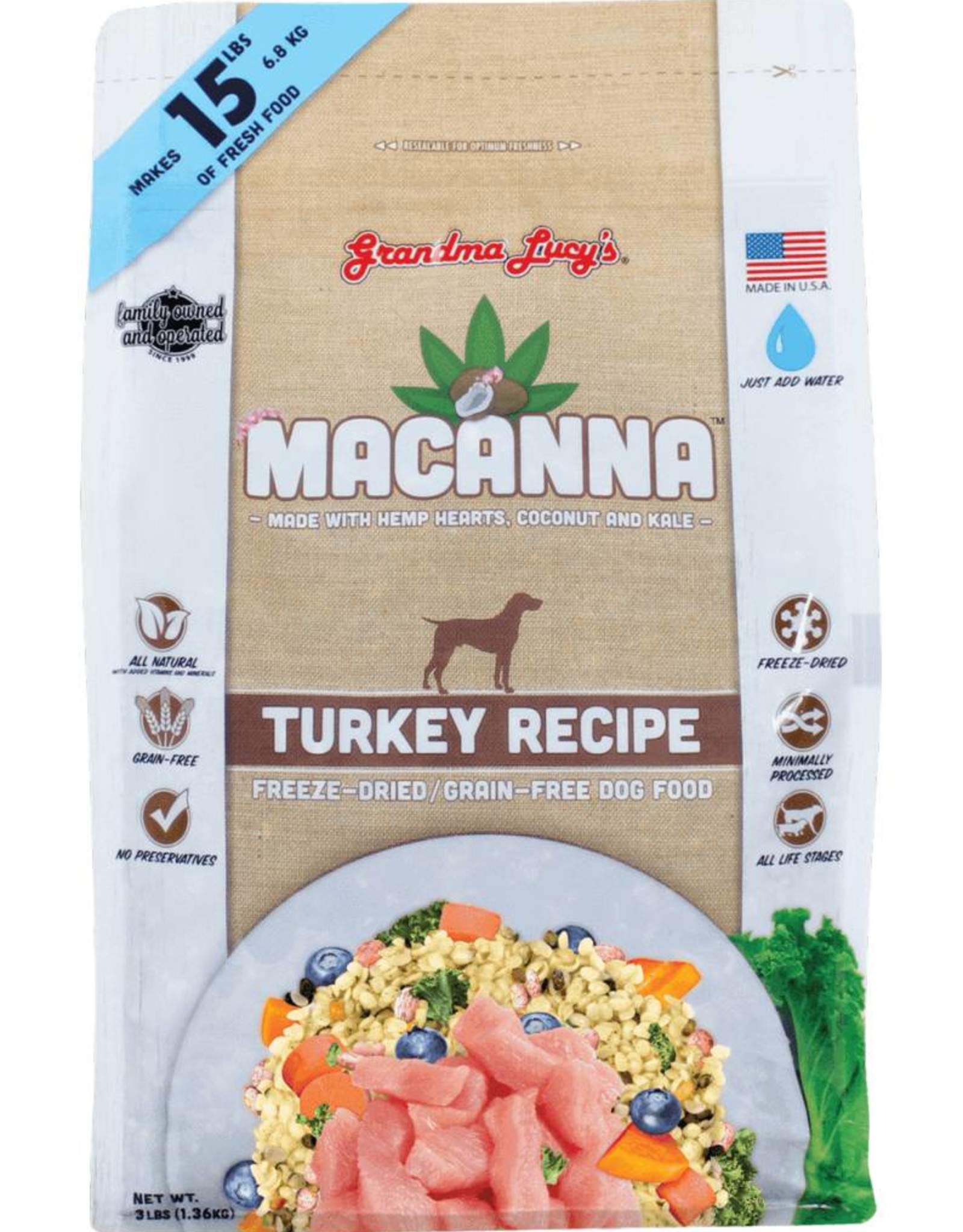 Grandma Lucy's Grandma Lucy's Macanna Turkey Formula 3lb