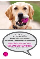 Dog Speak Dog Speak Card - Birthday - We're Going To Need More Balls