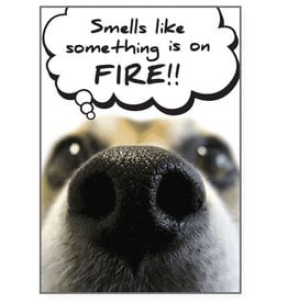 Dog Speak Dog Speak Card - Birthday - Smells Like Something is on Fire!