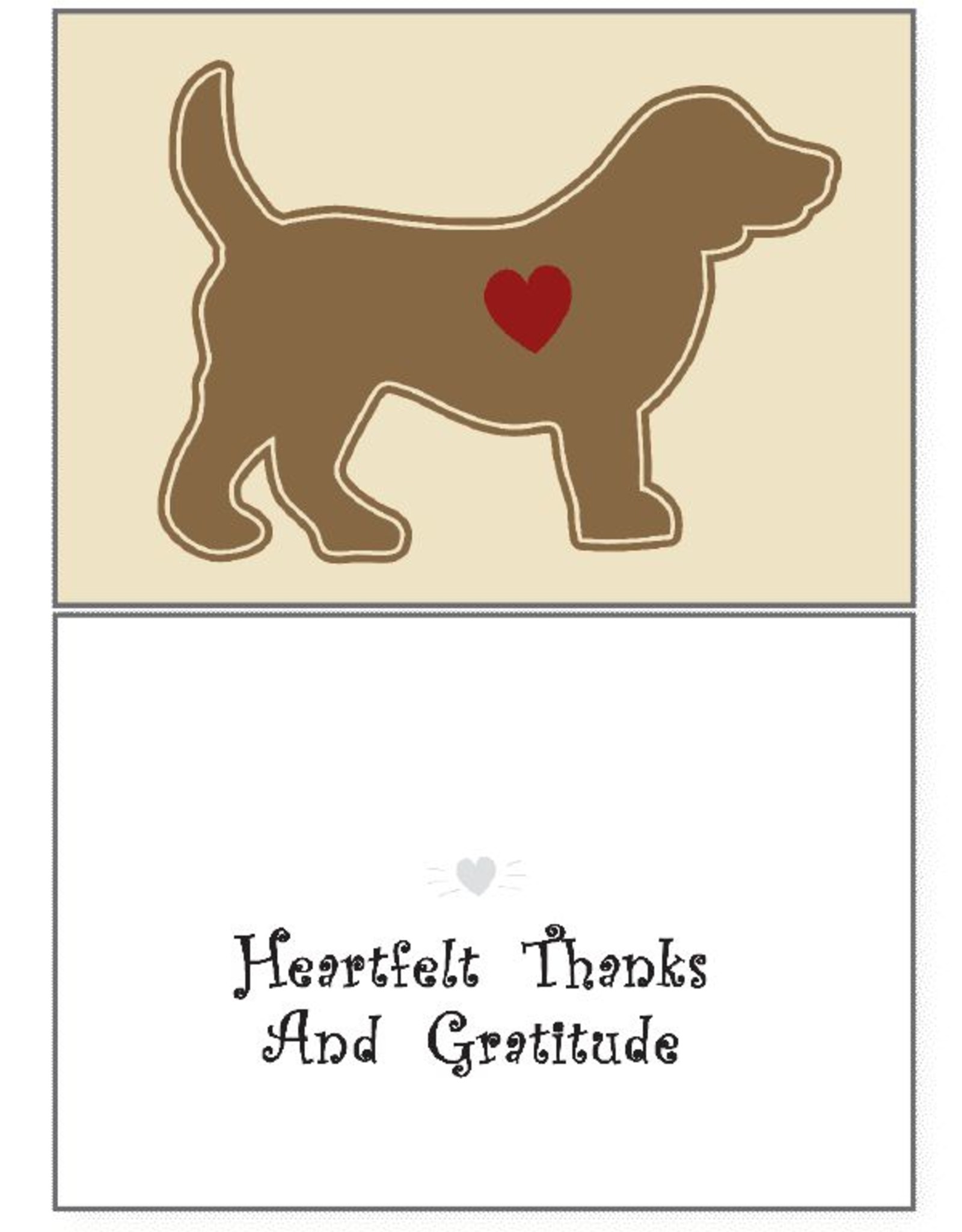 Dog Speak Dog Speak Card - Thank You - Heartfelt Thanks