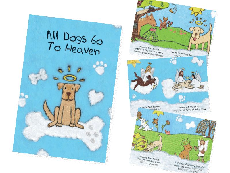 Dog Speak Card Sympathy All Dog Go To Heaven Booklet