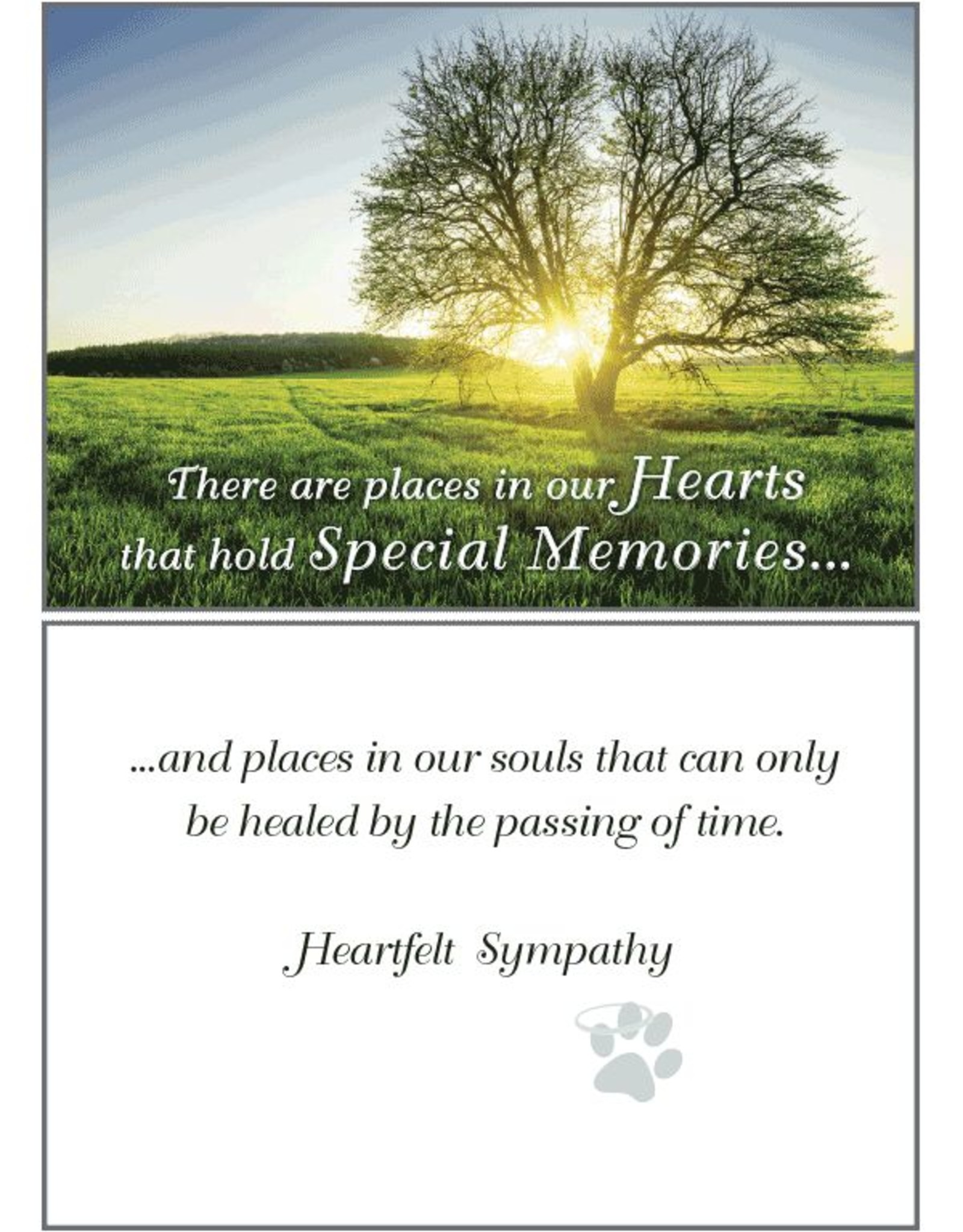 Dog Speak Dog Speak Card - Sympathy -There Are Places In Our Hearts