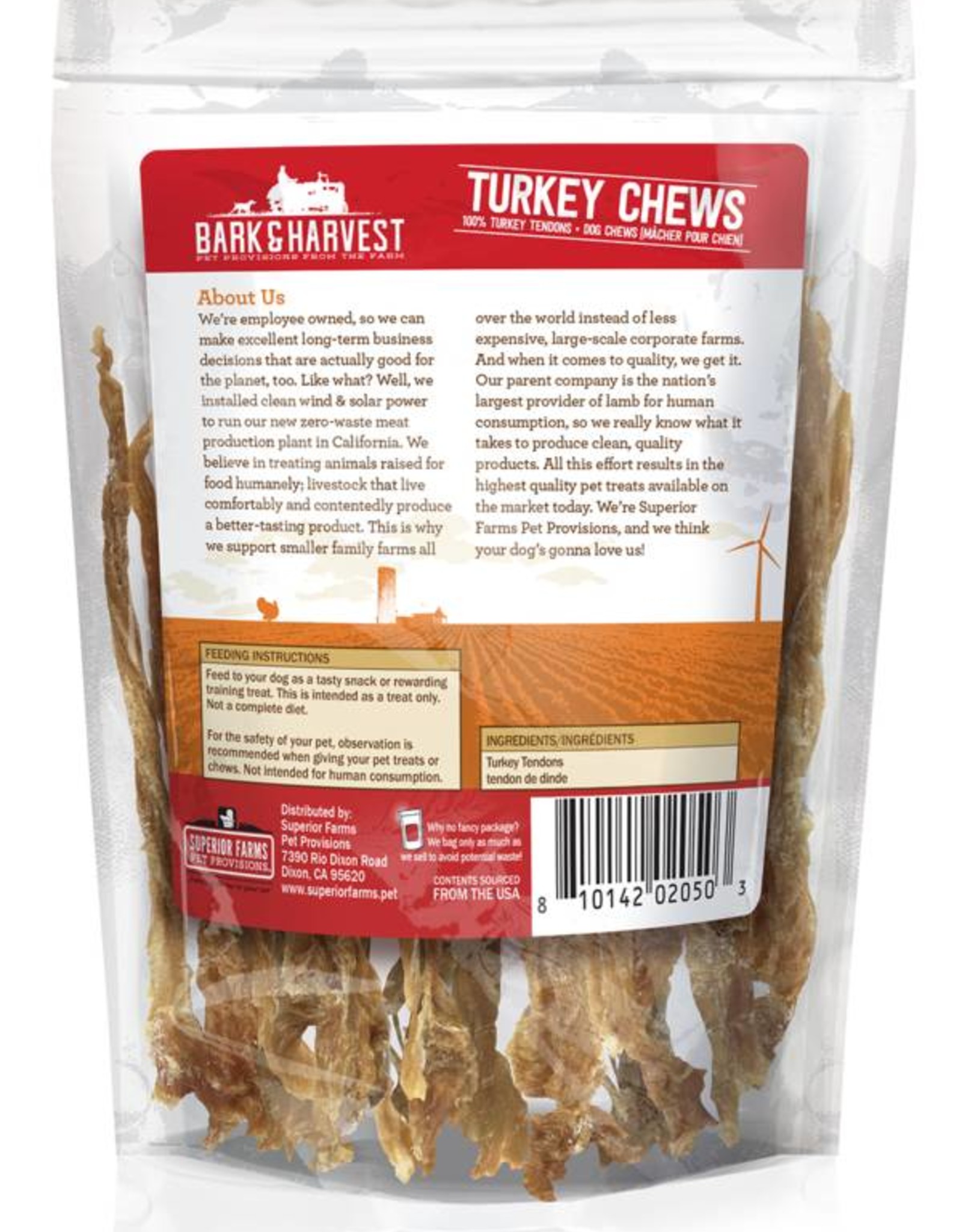Bark & Harvest Bark & Harvest Turkey Chews 2oz