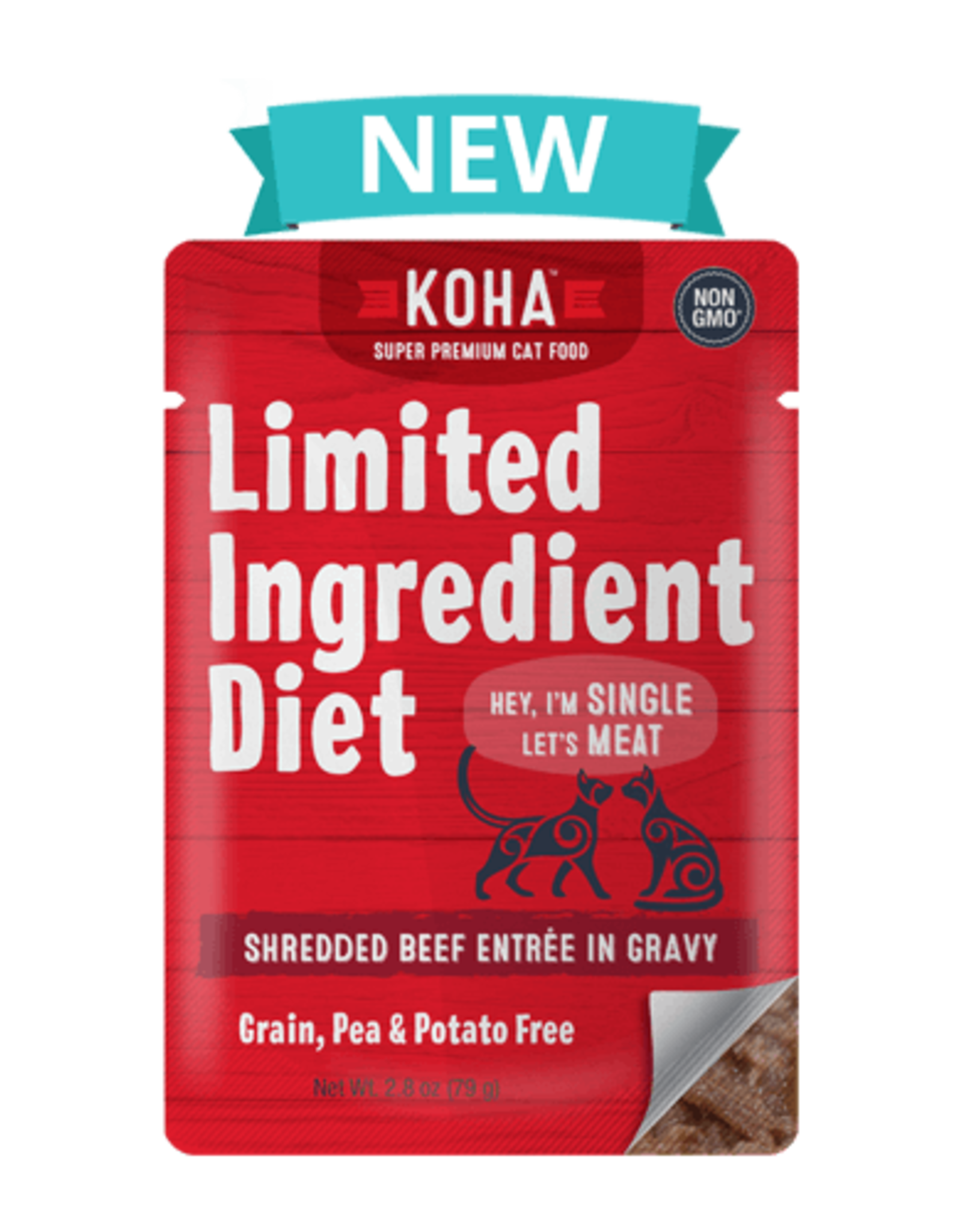 Koha SALE - Koha Limited Ingredient Shredded Beef for Cats