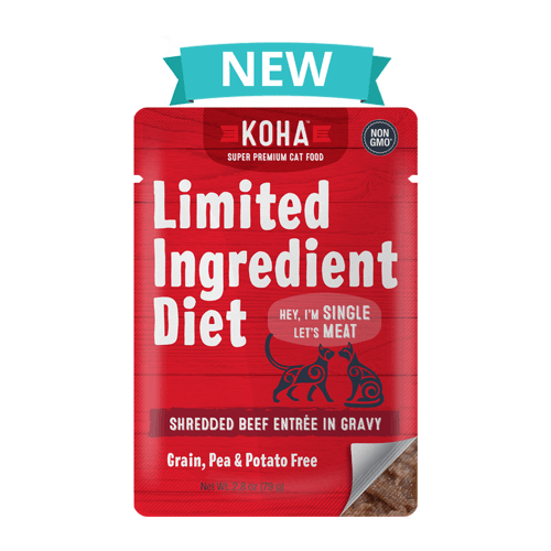Koha Limited Ingredient Shredded Beef for Cats Molly's Healthy Pet