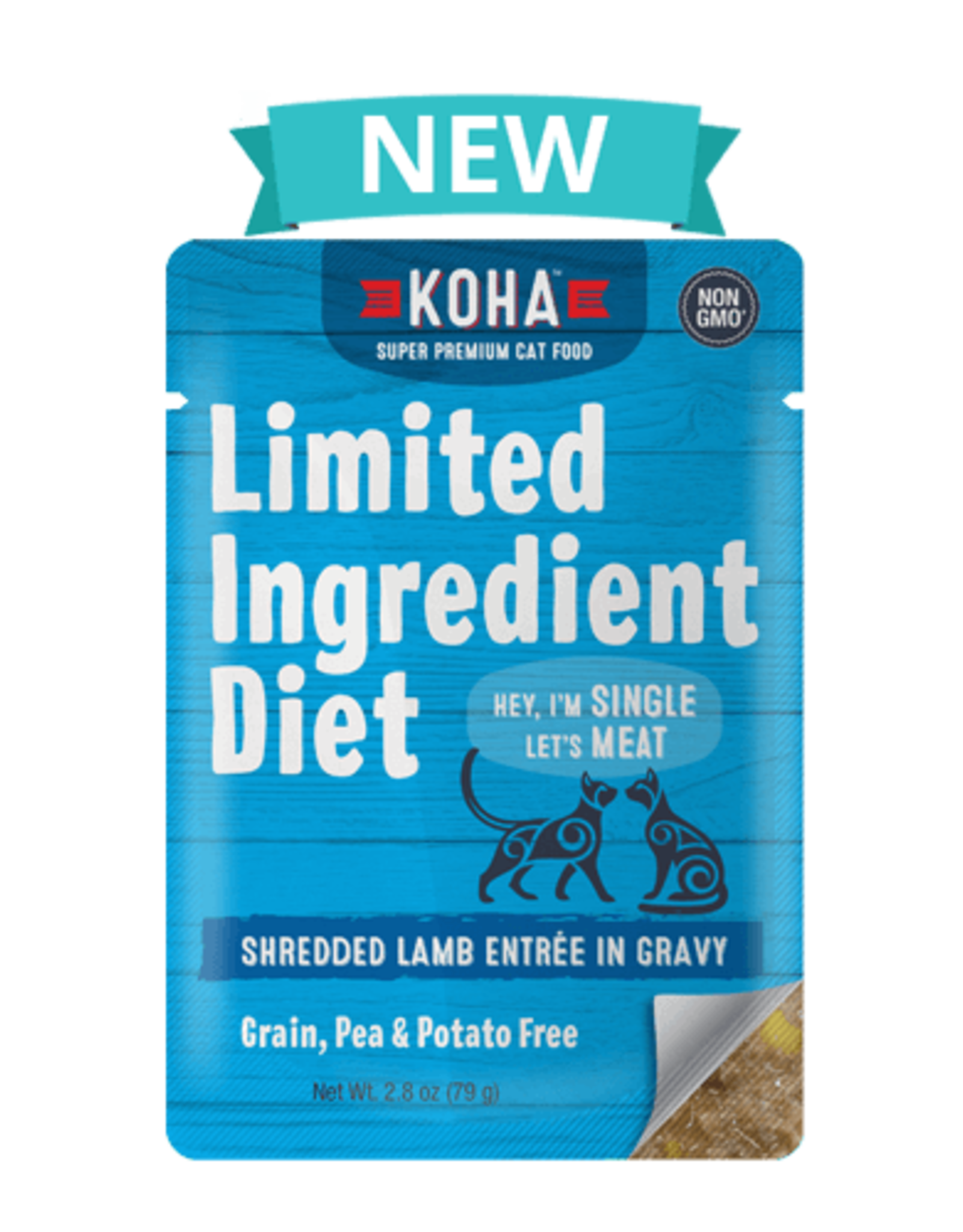 Koha Limited Ingredient Shredded Lamb for Cats Molly's Healthy Pet