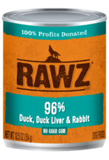 Rawz Rawz K9 96% Duck, Duck Liver, & Rabbit Pate 12.5oz