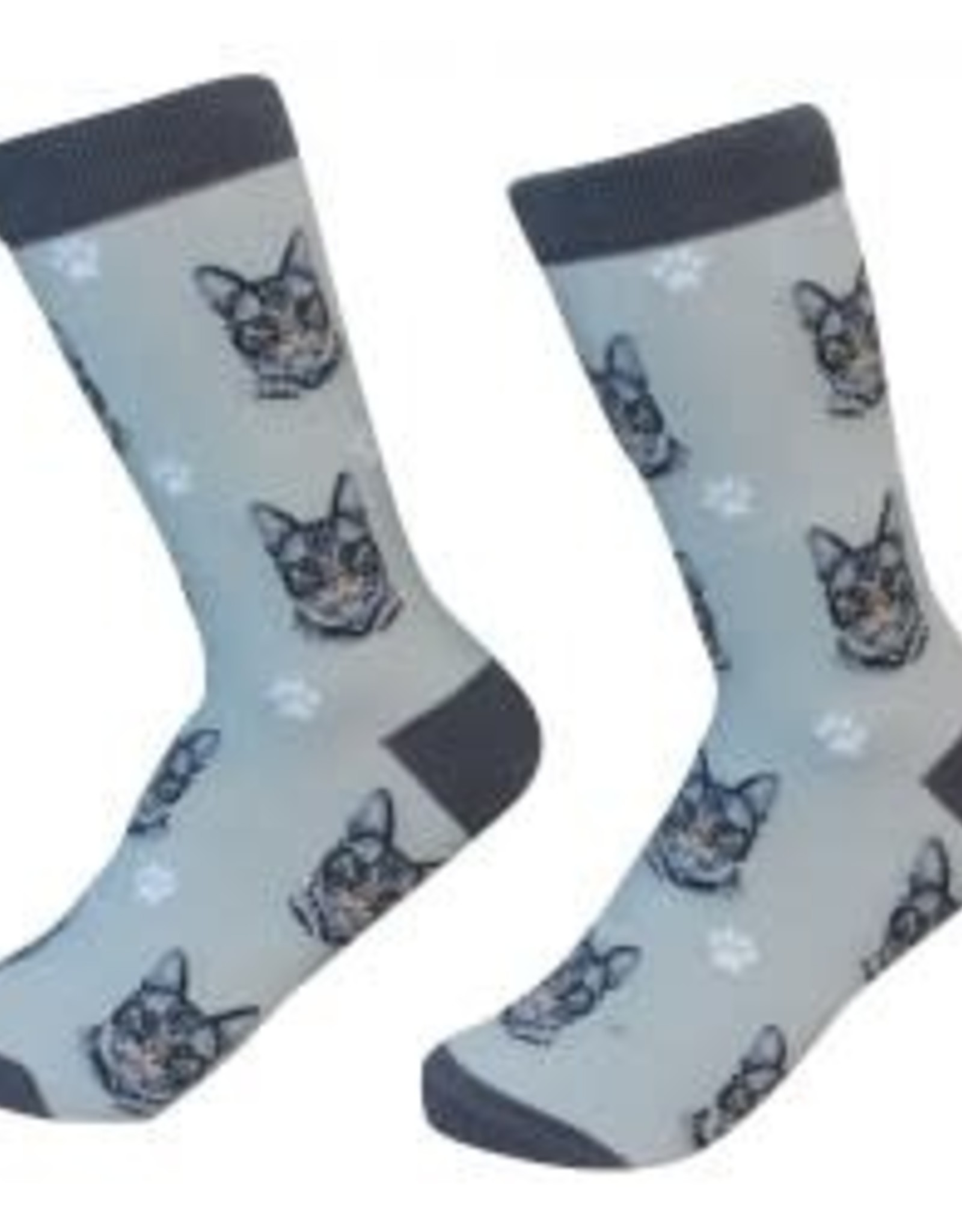 Cat - Silver Tabby Socks