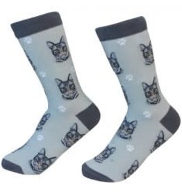 Cat - Silver Tabby Socks