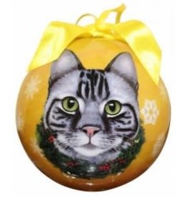 Cat - Silver Tabby Ornament