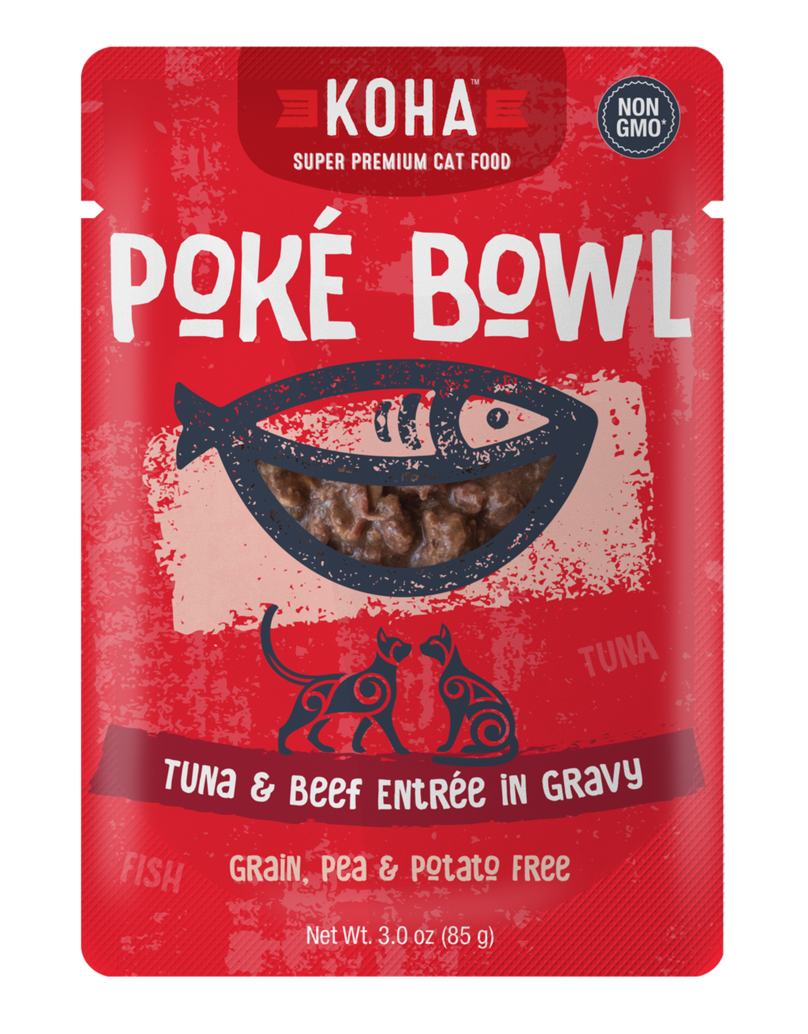 Koha Koha Poke Bowls Tuna & Beef for Cats