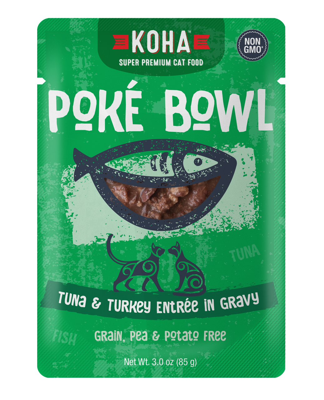 Koha Poke Bowls Tuna & Turkey for Cats Molly's Healthy Pet Food Market