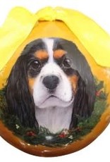 Cavalier King Charles Spaniel Tri-Color Ornament