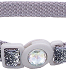 Coastal Cat Collar Silver Glitter