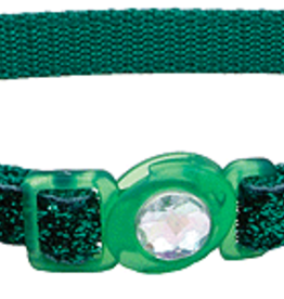 Coastal Cat Collar Green Glitter