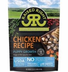 SALE - Raised Right Chicken Puppy Growth Recipe
