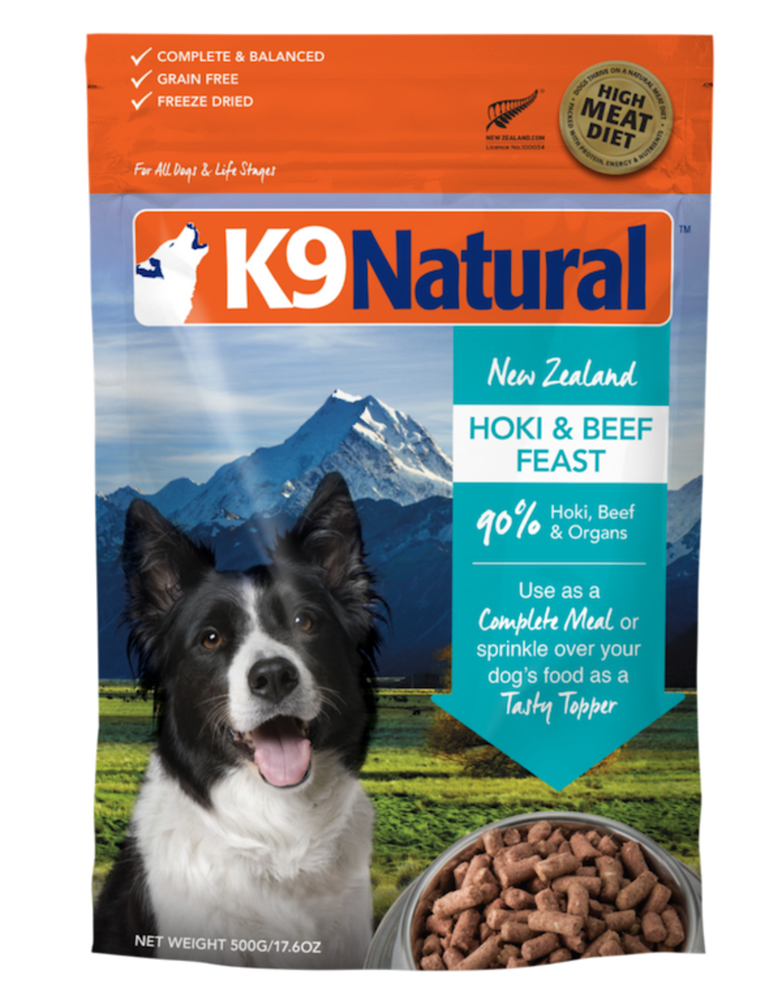 K9 Natural K9 Natural Freeze-Dried Hoki & Beef Feast