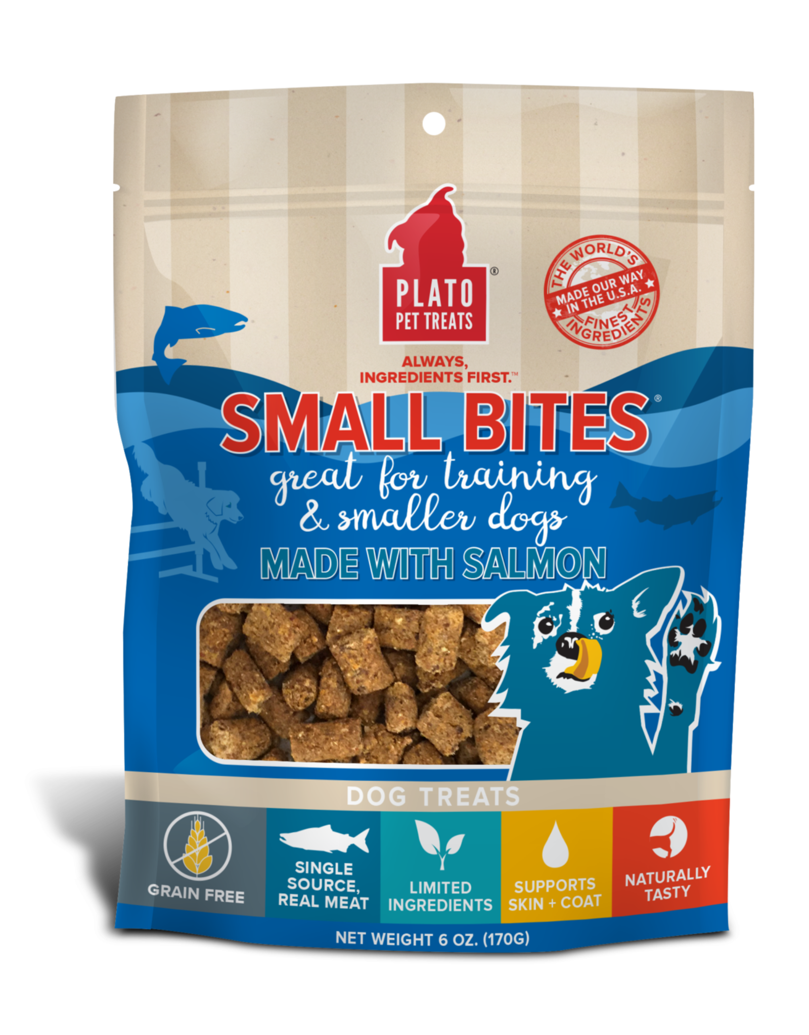 Plato Pet Treats Plato Small Bites - Salmon