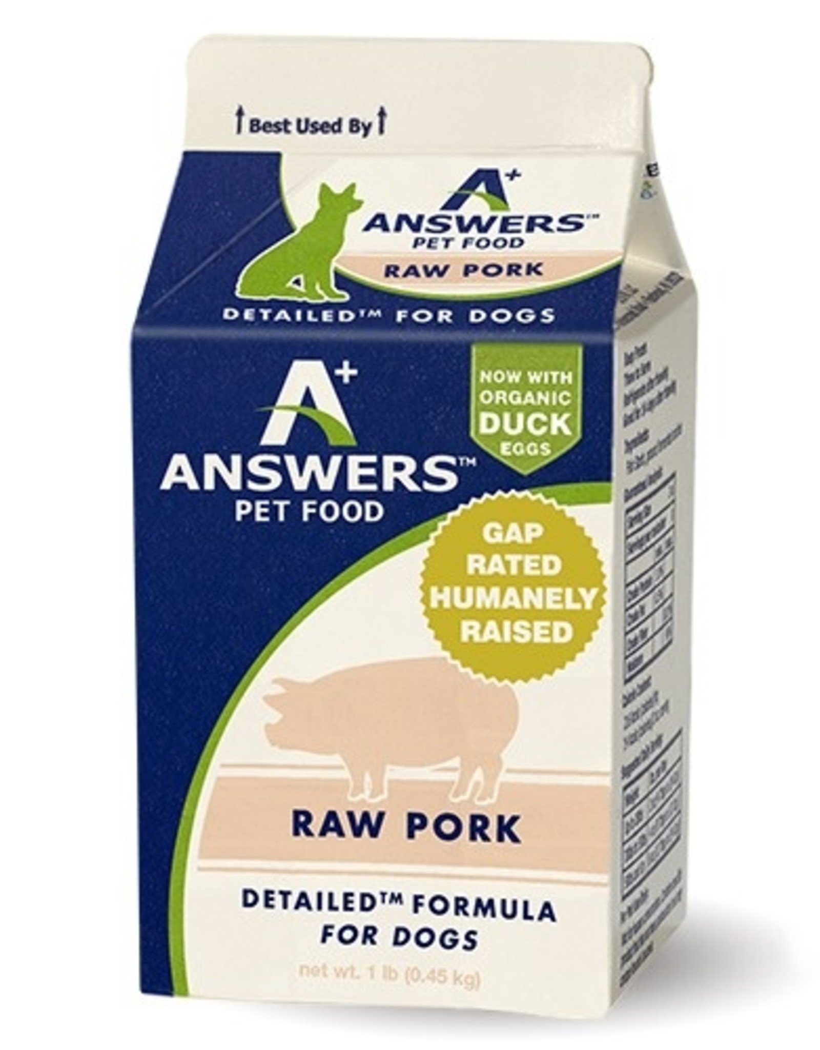 Answers Answers Detailed Pork Formula for Dogs