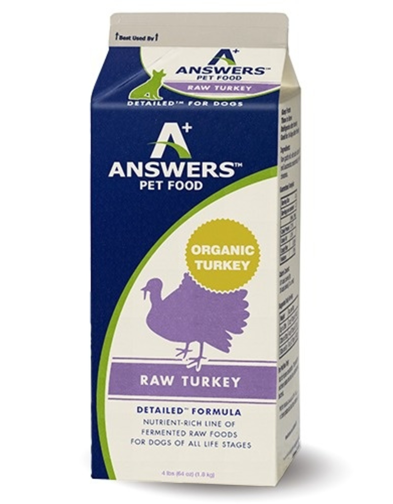 Answers Answers Detailed Turkey Formula for Dogs