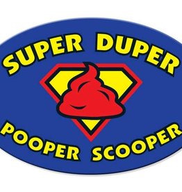 Dog Speak Car Magnet: Super Duper Pooper Scooper