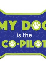 Dog Speak Car Magnet: My Dog is the Co-Pilot