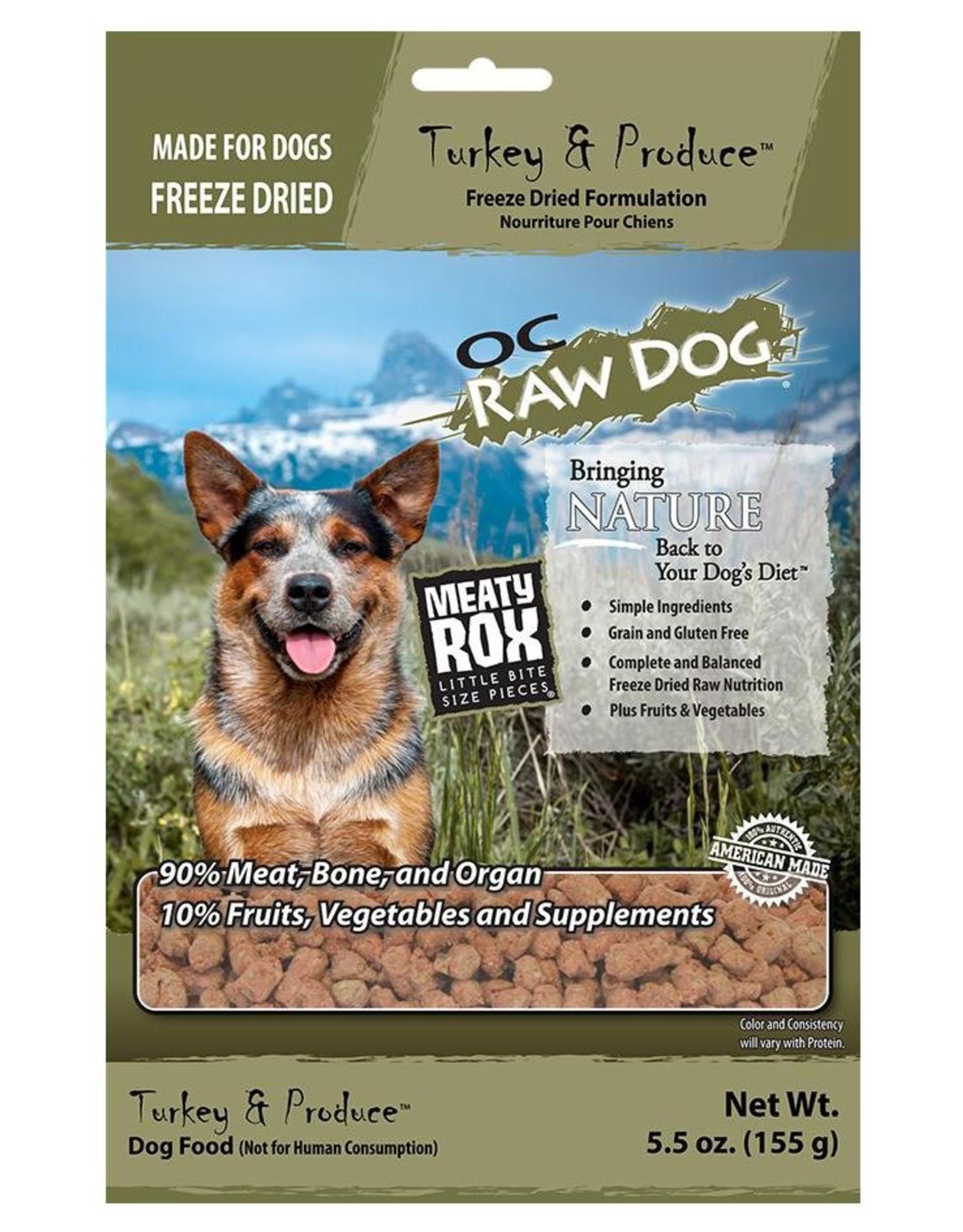 OC Raw Dog OC Raw Dog Freeze Dried Turkey