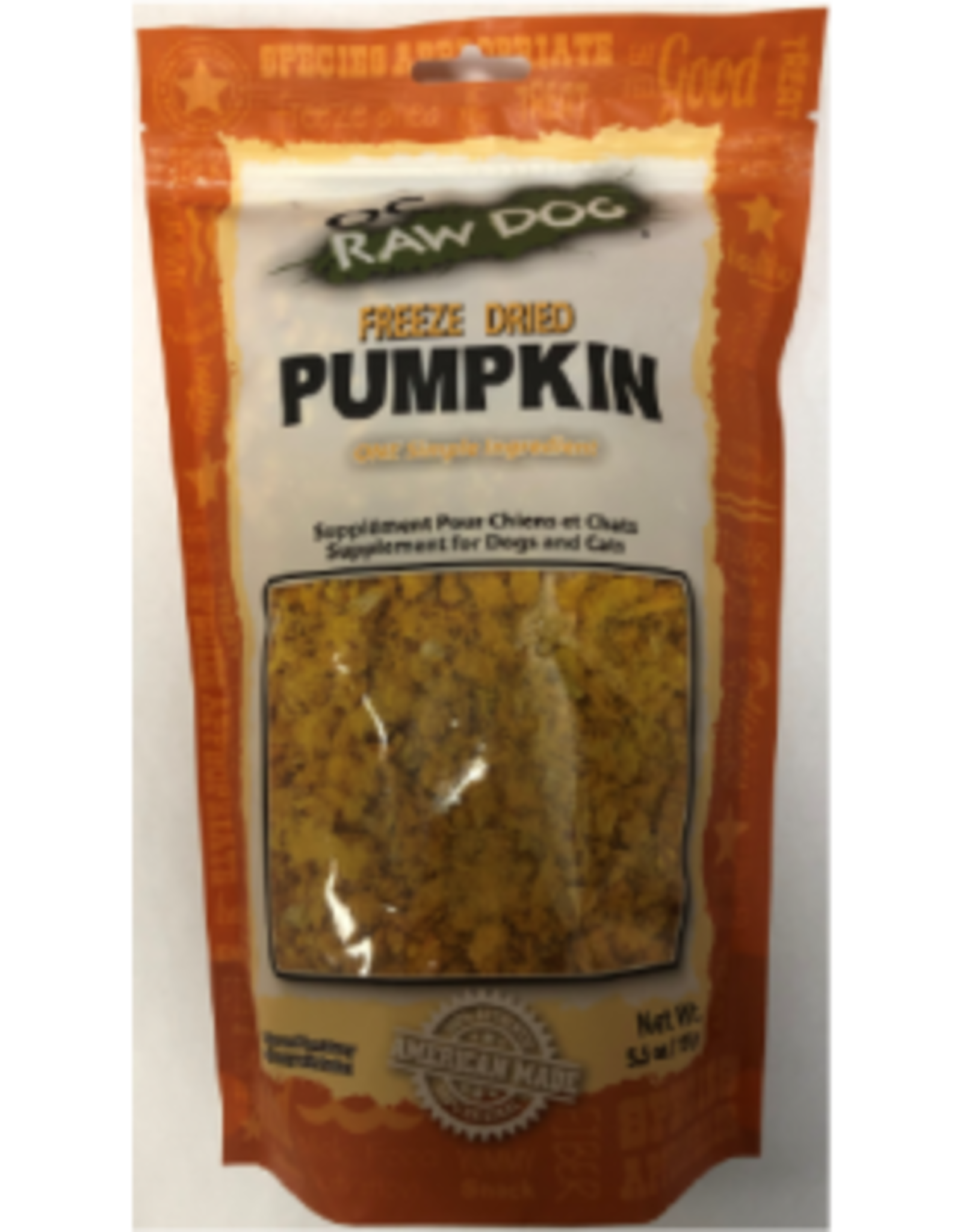 OC Raw Dog OC Raw Dog Freeze Dried Pumpkin 5.5oz