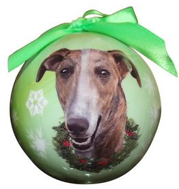 Greyhound Brindle Ornament