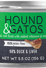 Hound & Gatos Hound & Gatos 98% Duck & Liver Recipe Cat