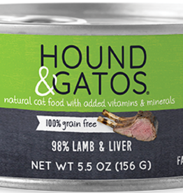 Hound & Gatos Hound & Gatos 98% Lamb & Liver Recipe Cat