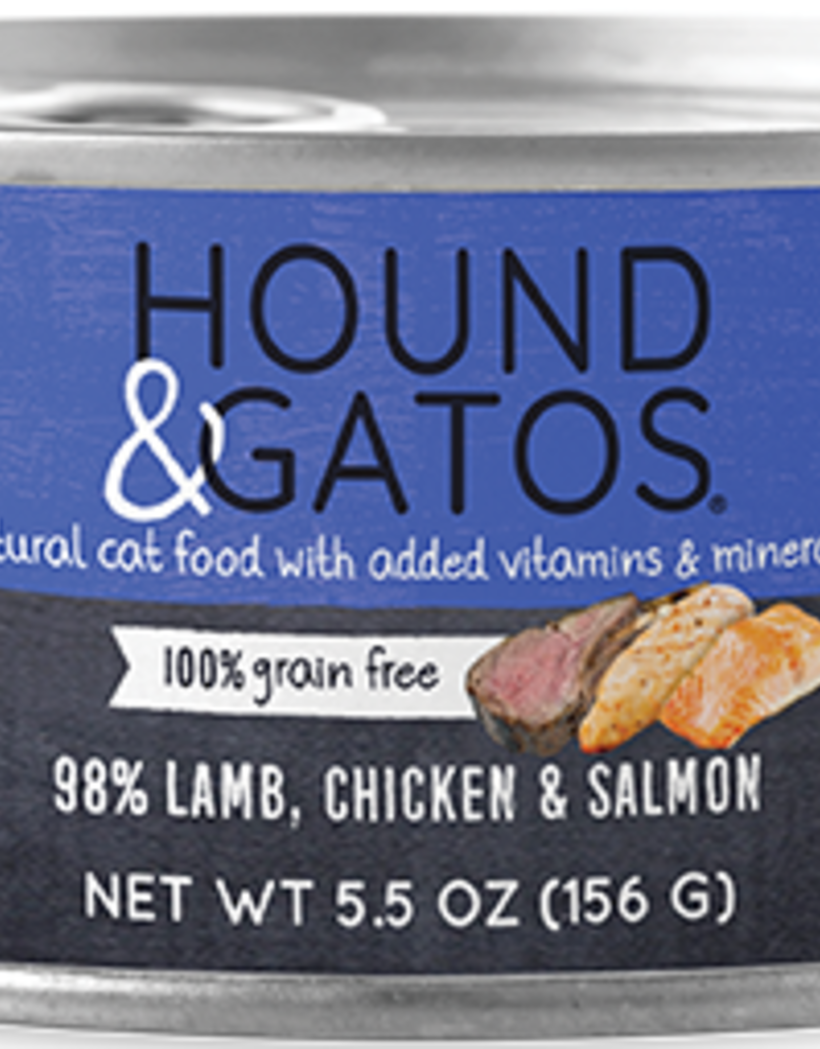 Hound & Gatos Hound & Gatos 98% Lamb, Chicken & Salmon Recipe Cat