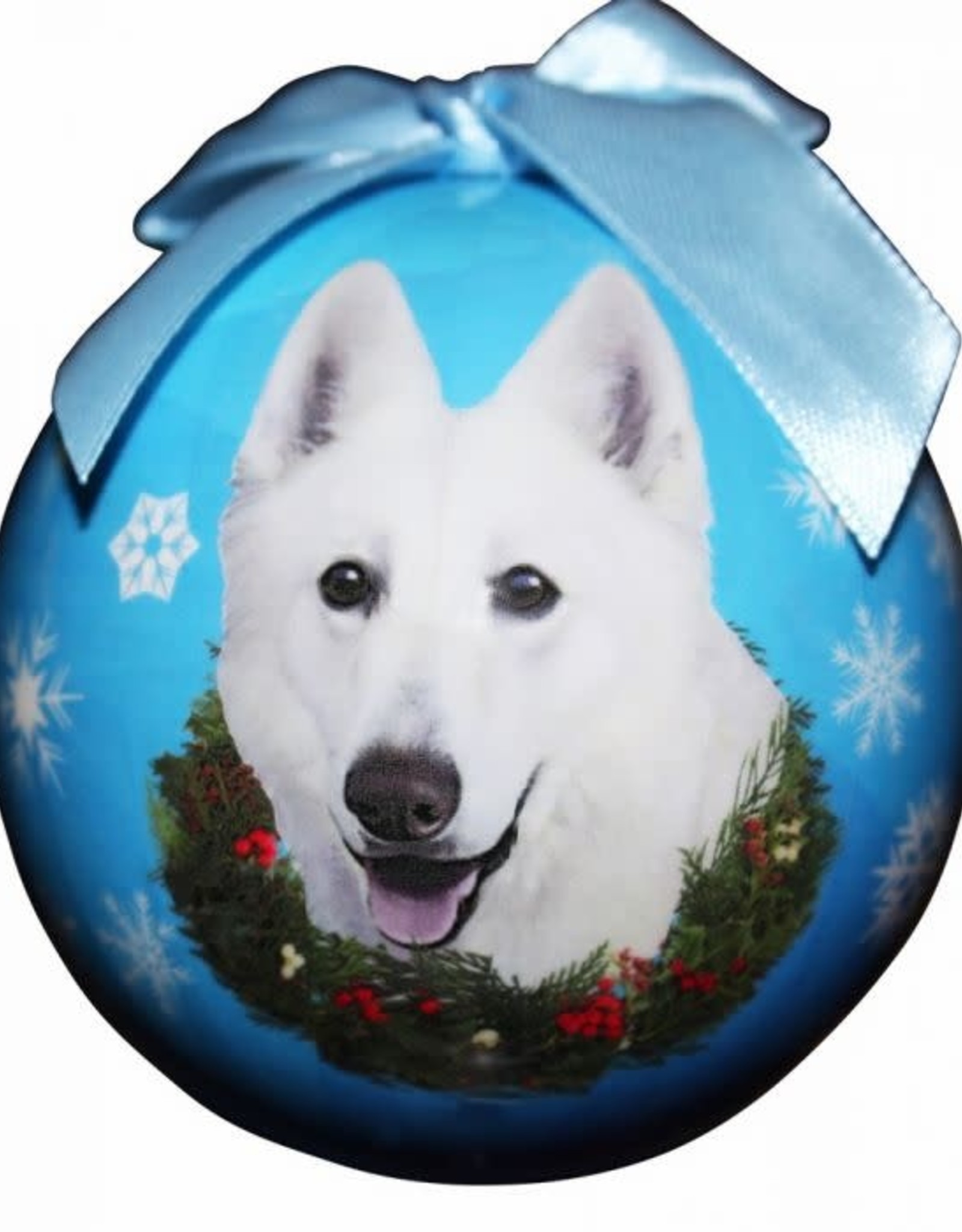 German Shepherd White Ornament