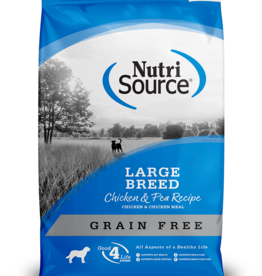 NutriSource Nutrisource Grain Free Large Breed Chicken & Pea Formula 30lb