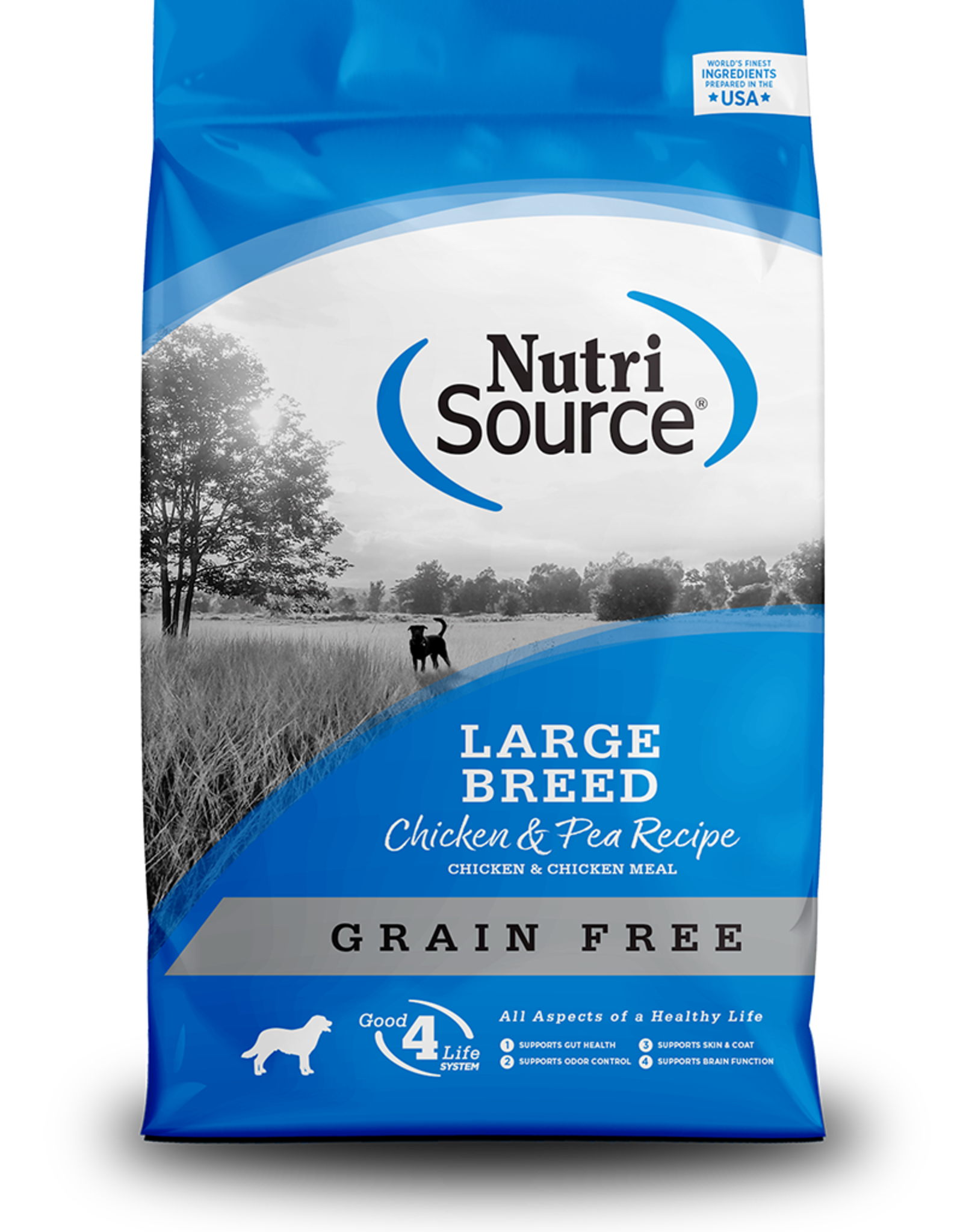 NutriSource Nutrisource Grain Free Large Breed Chicken & Pea Formula 30lb