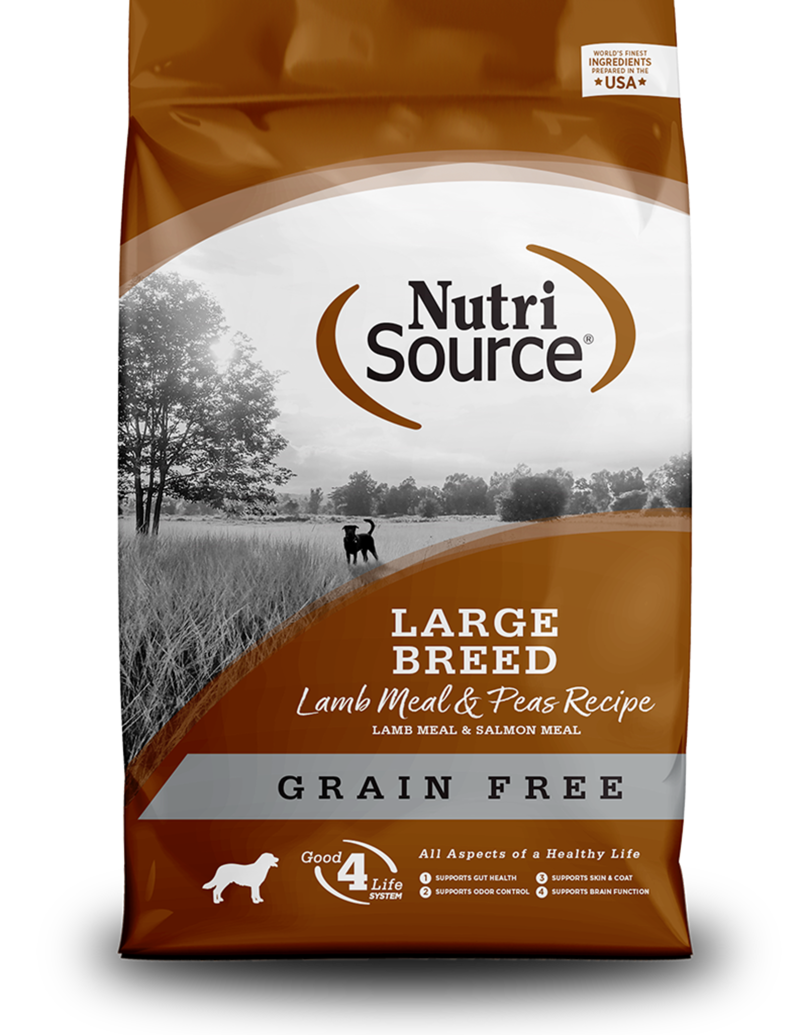 NutriSource Nutrisource Grain Free Large Breed Lamb Meal & Peas Recipe 26lb