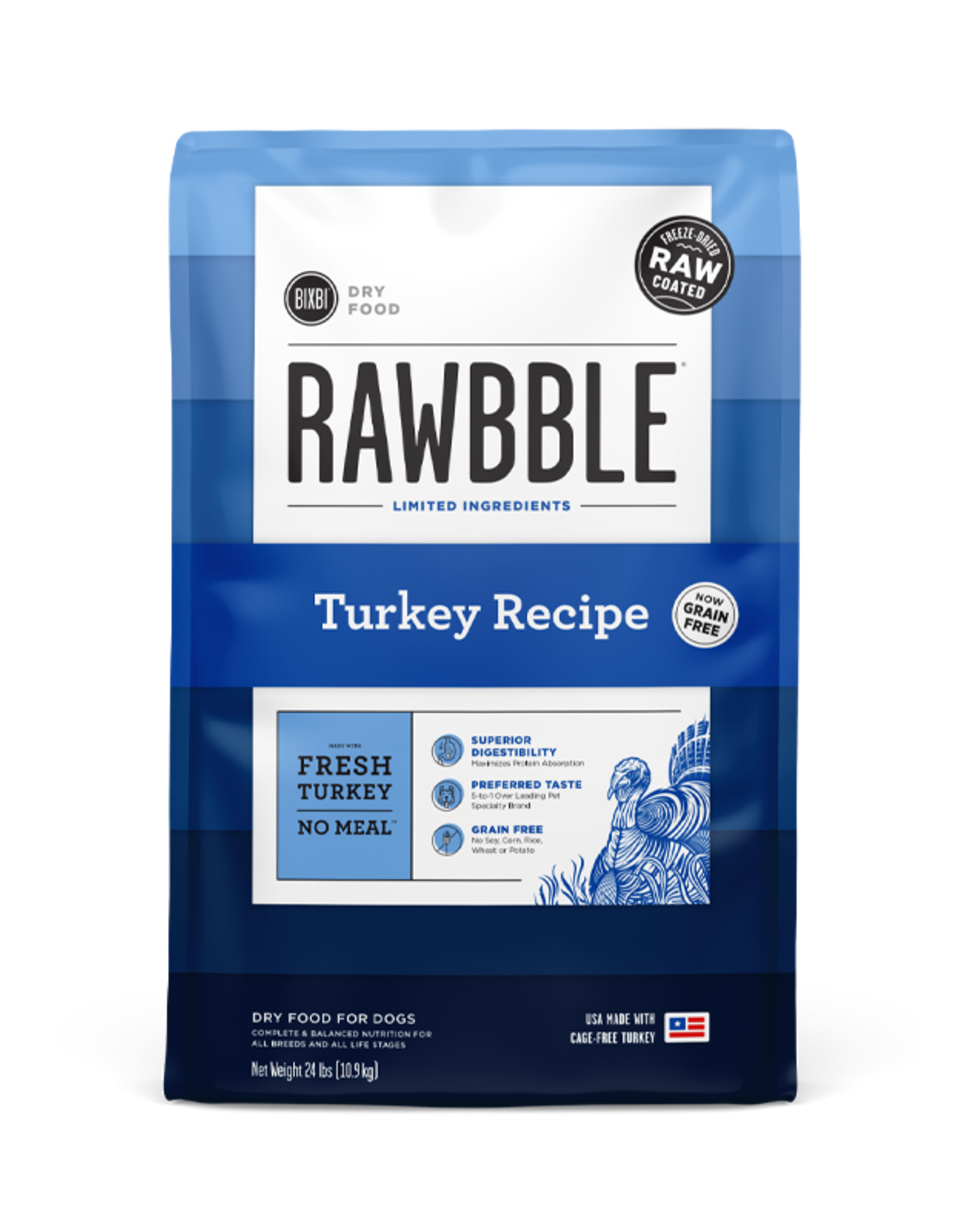 Bixbi Rawbble Limited Ingredient Turkey