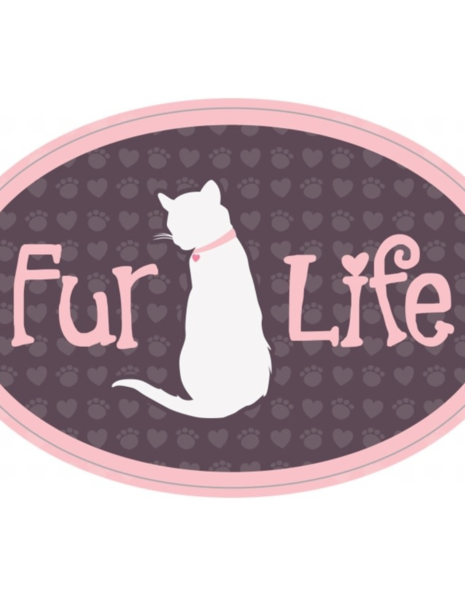 Dog Speak 3" Decal Fur Life (Cat)