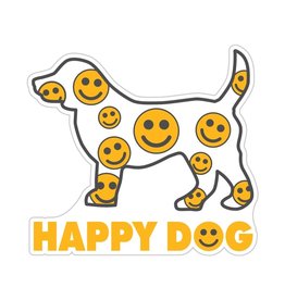 Dog Speak 3" Decal Happy Dog