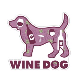 Dog Speak 3" Decal Wine Dog