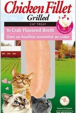 Inaba Ciao Cat Treats Ciao Grilled Fillets Chicken in Crab Broth